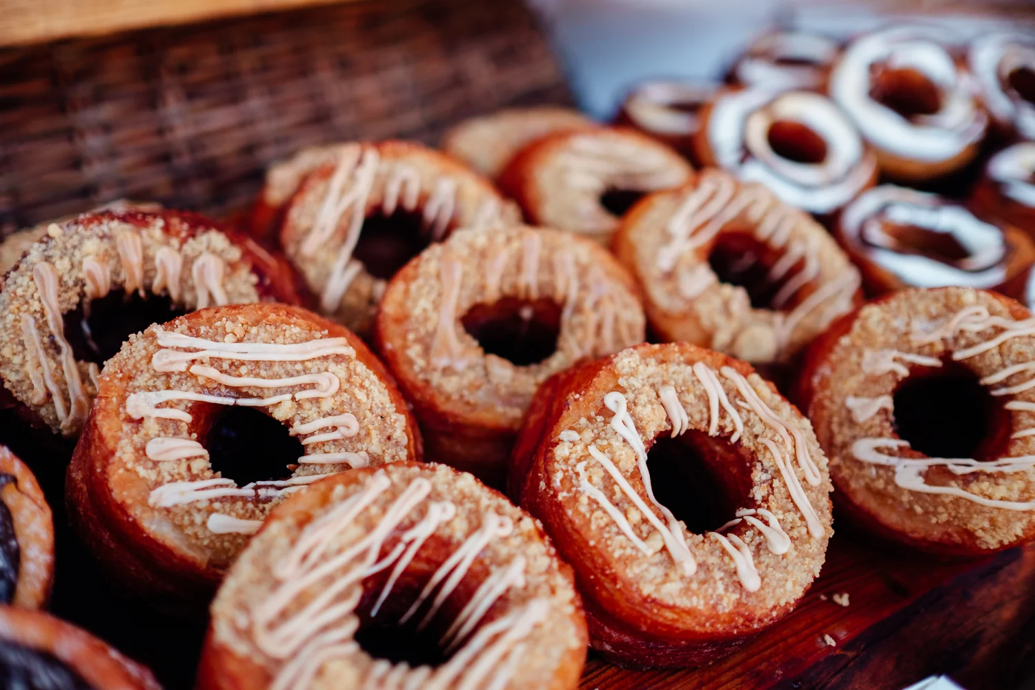 Pistachio & Caramel Donuts at Greenwich Market © Andrew Newson