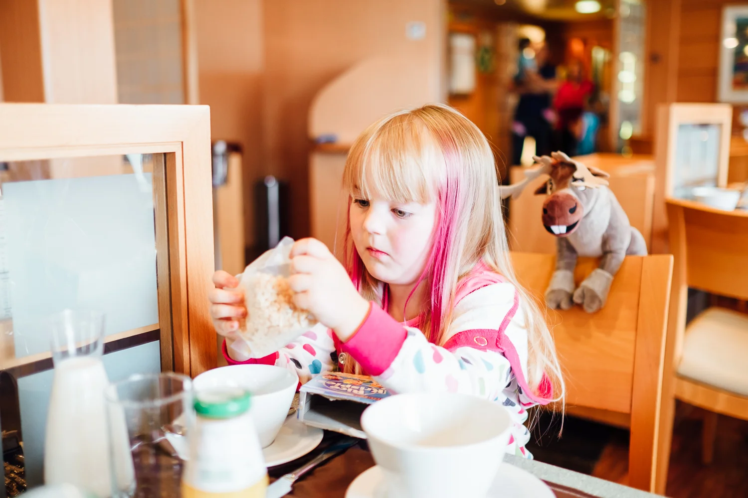 Willow opted for ceral, I went for the fry up! © Andrew Newson
