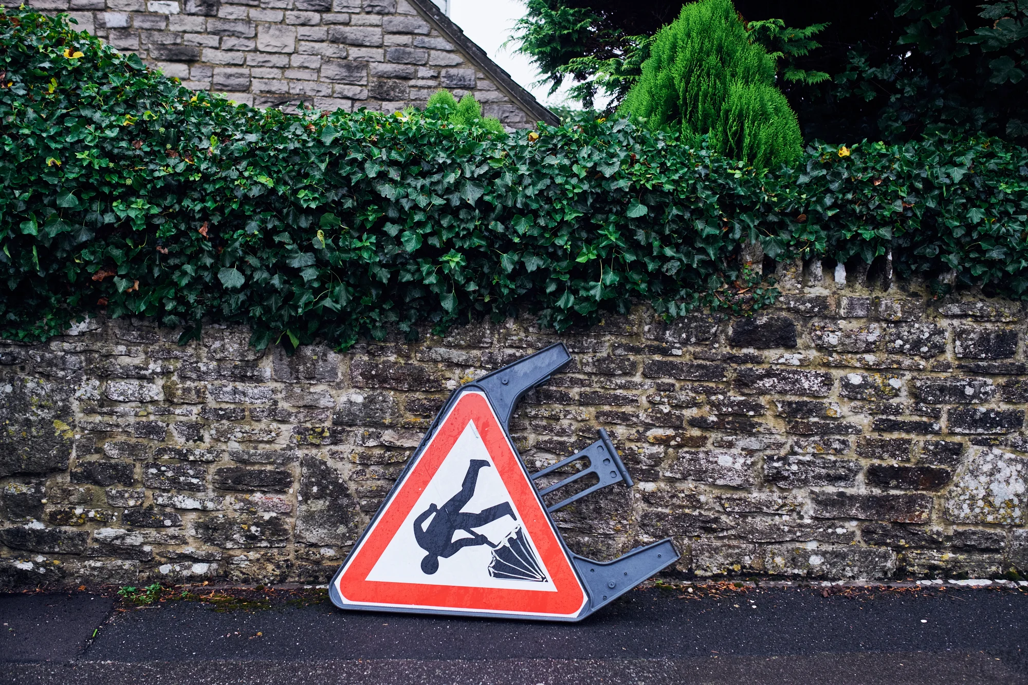 Umbrella Man, Langton Matravers - © Andrew Newson