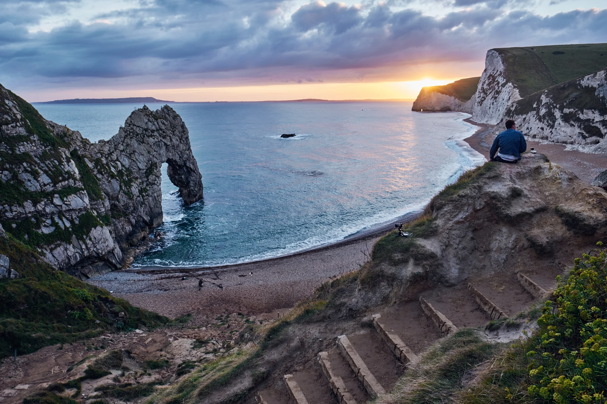 Photographer capturing the scene at Durdle Door - © Andrew Newson