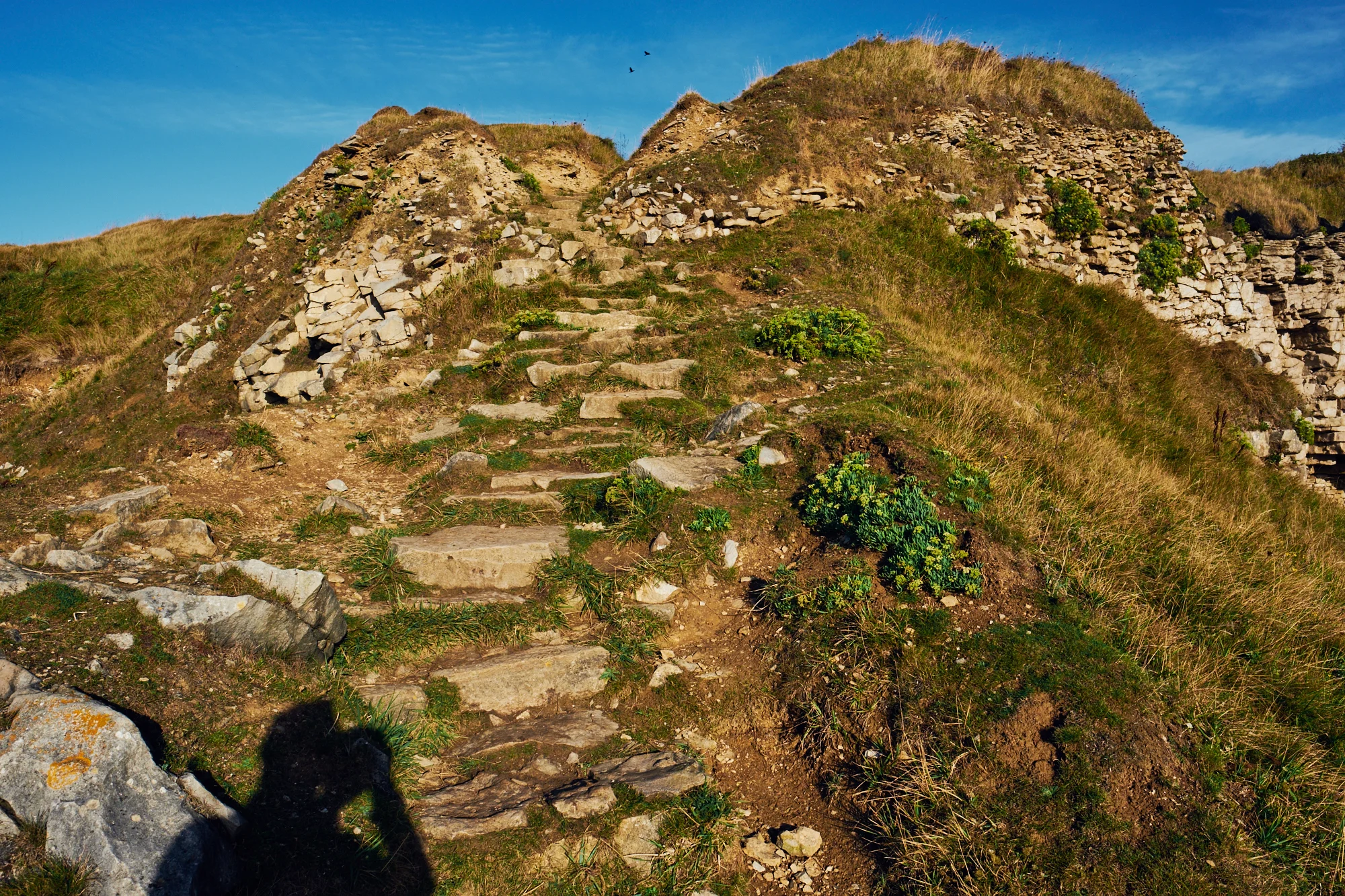 Steps back up - © Andrew Newson