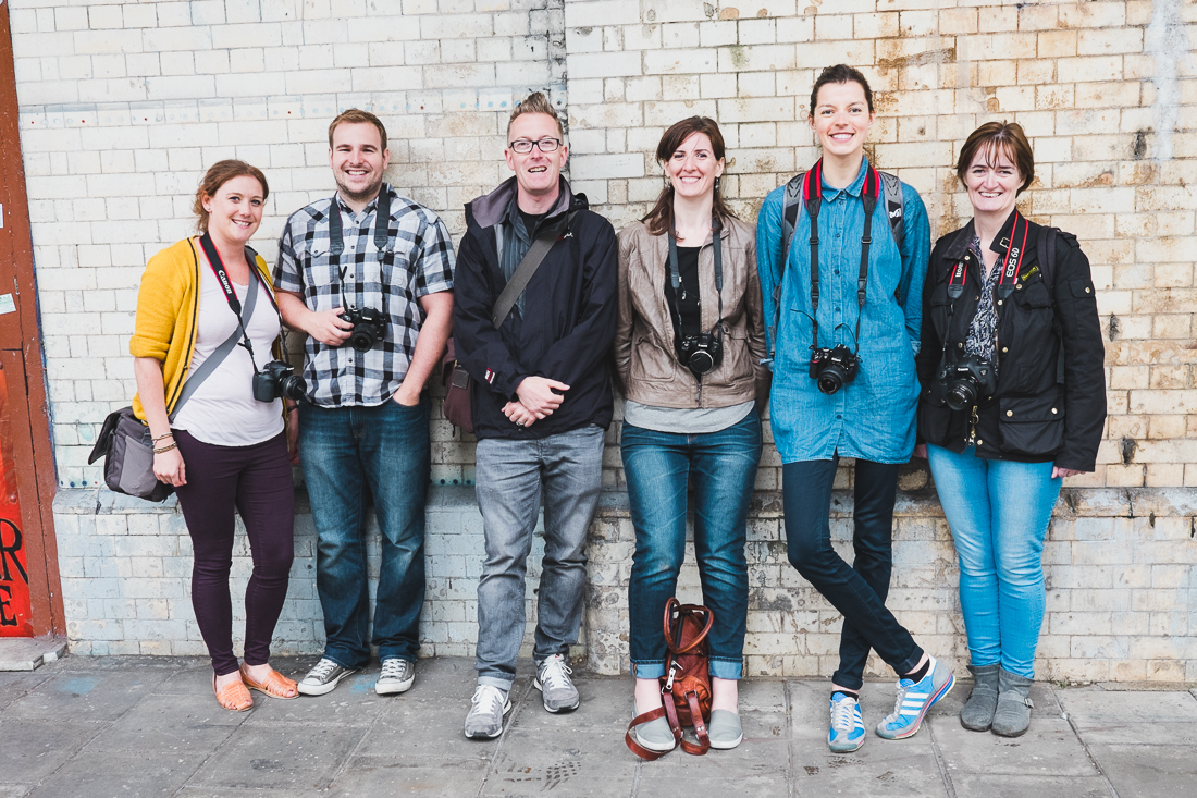 Andy with attendees of the Love Photography course.