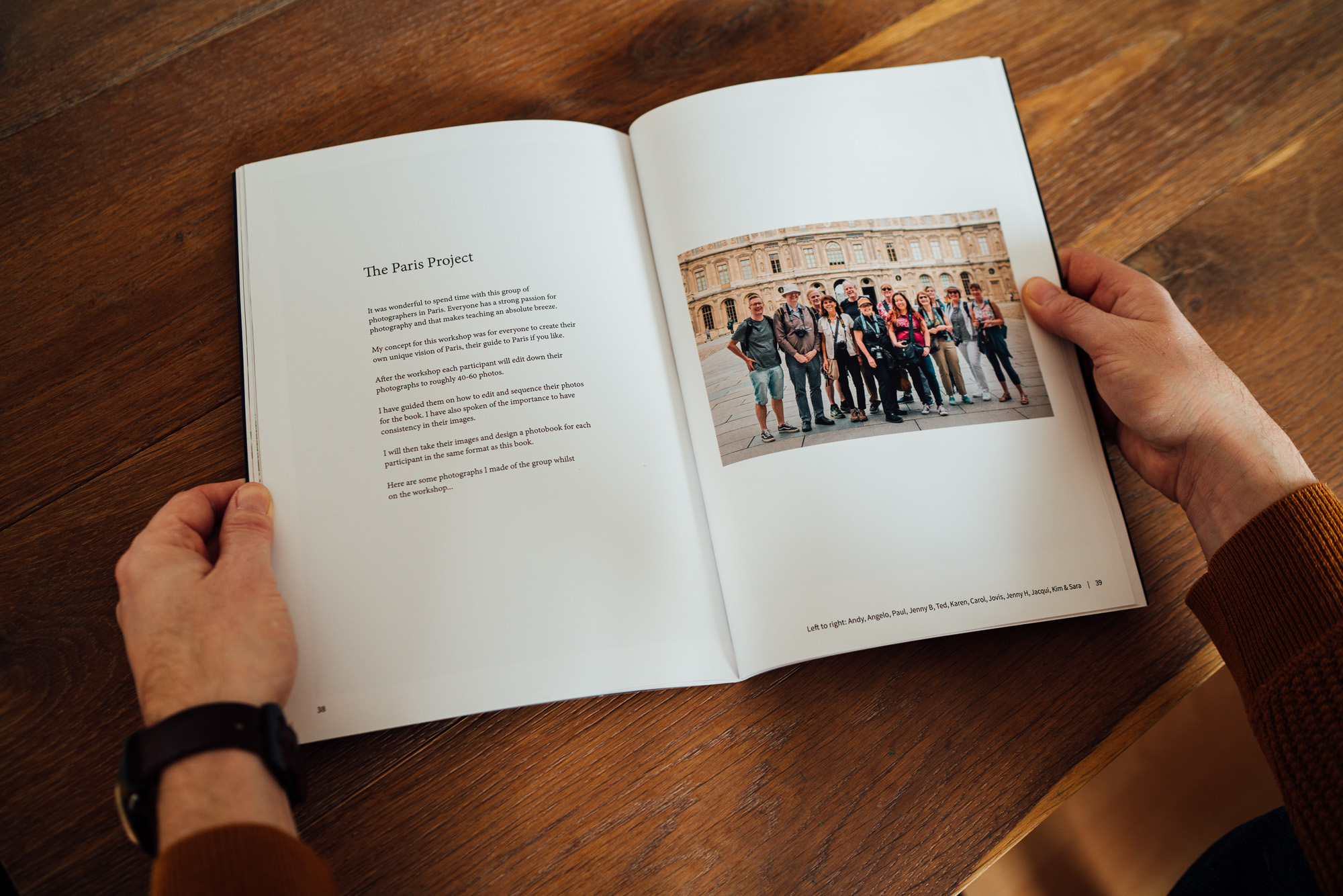 Paris Photo Book - Trip Attendees