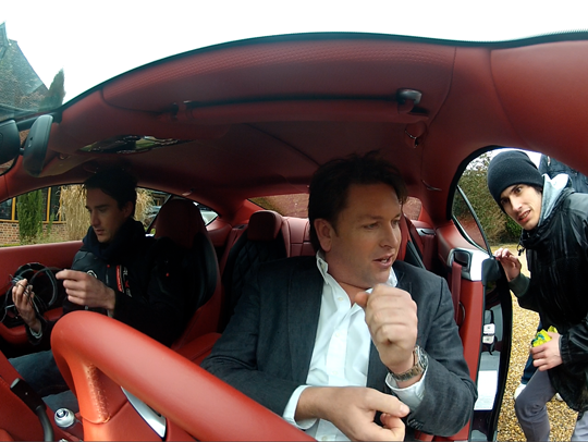 Filming James Martin in the new Bentley