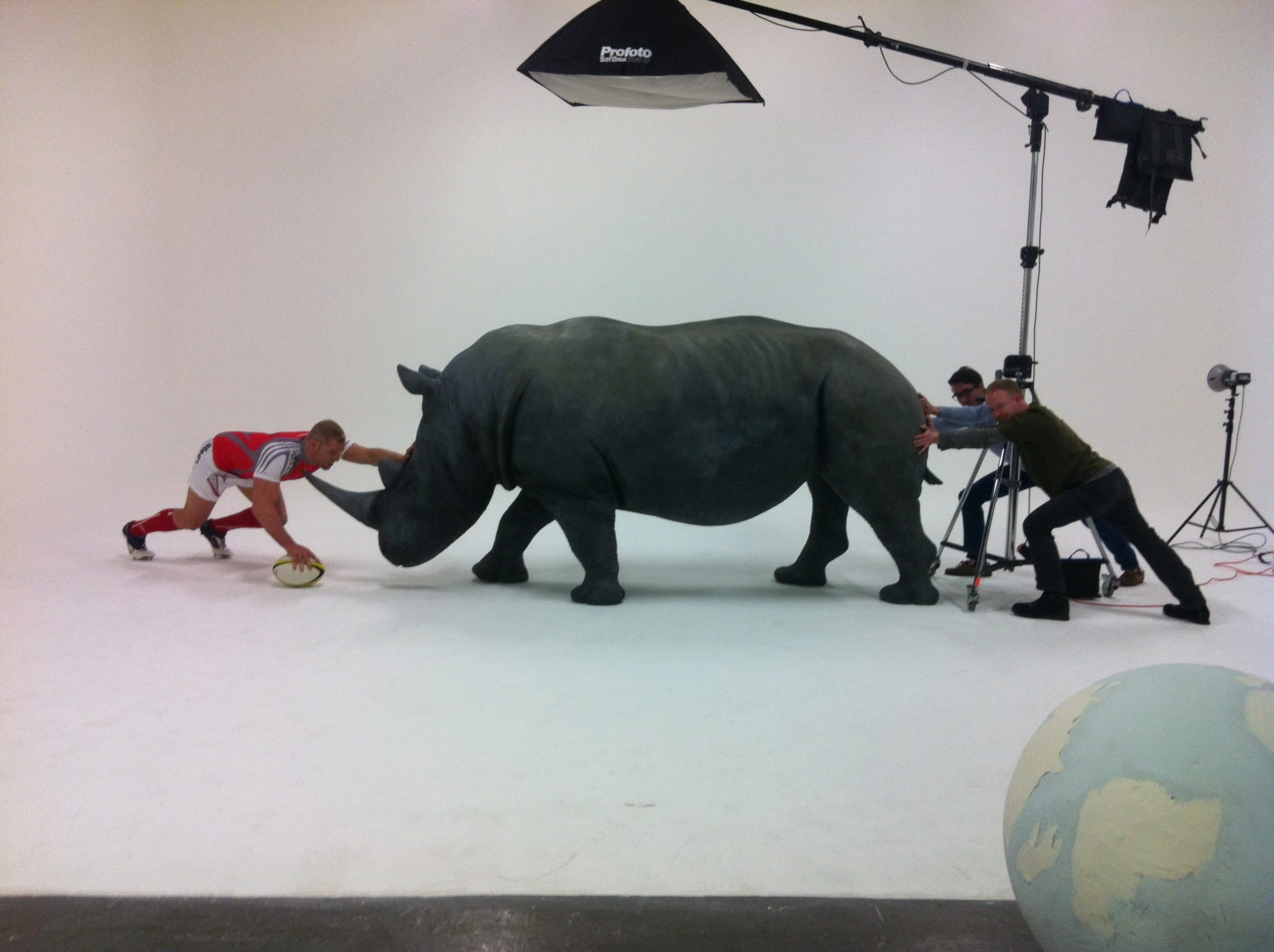 Filming James Haskell for The Mail on Sunday