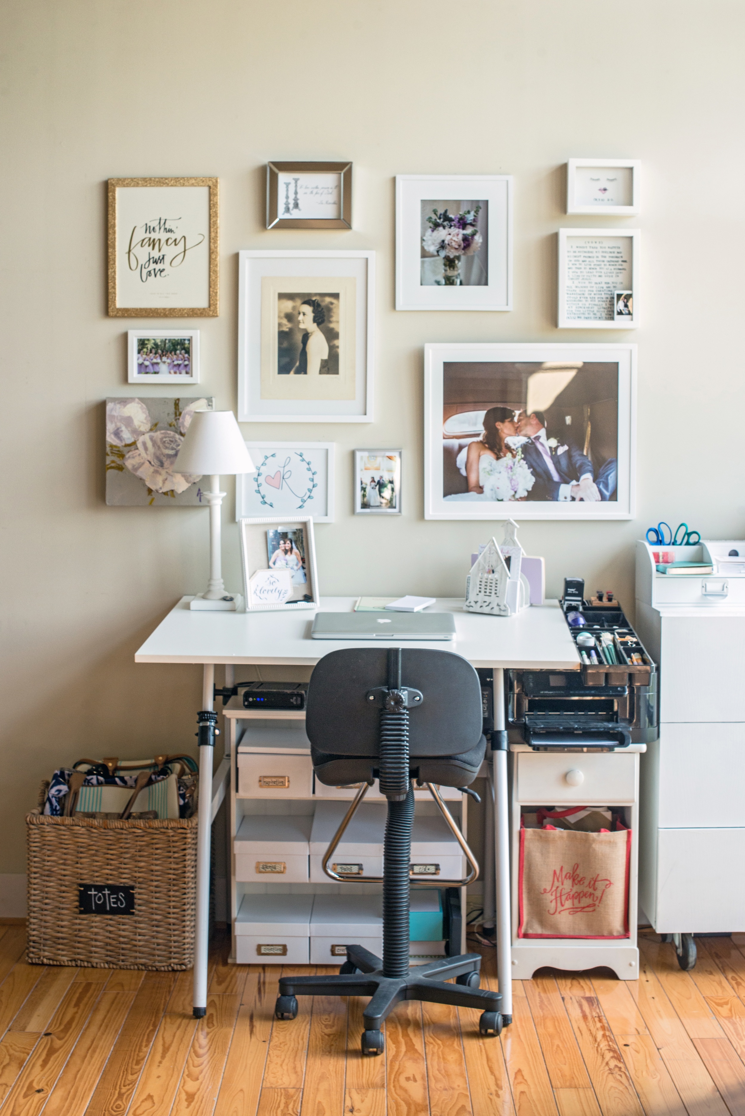Creating this gallery wall was one of my goals last year, and it is filled with many special items that make my heart so happy, including that gorgeous portrait of my Great, Great Aunt Mattye who I am named after.
