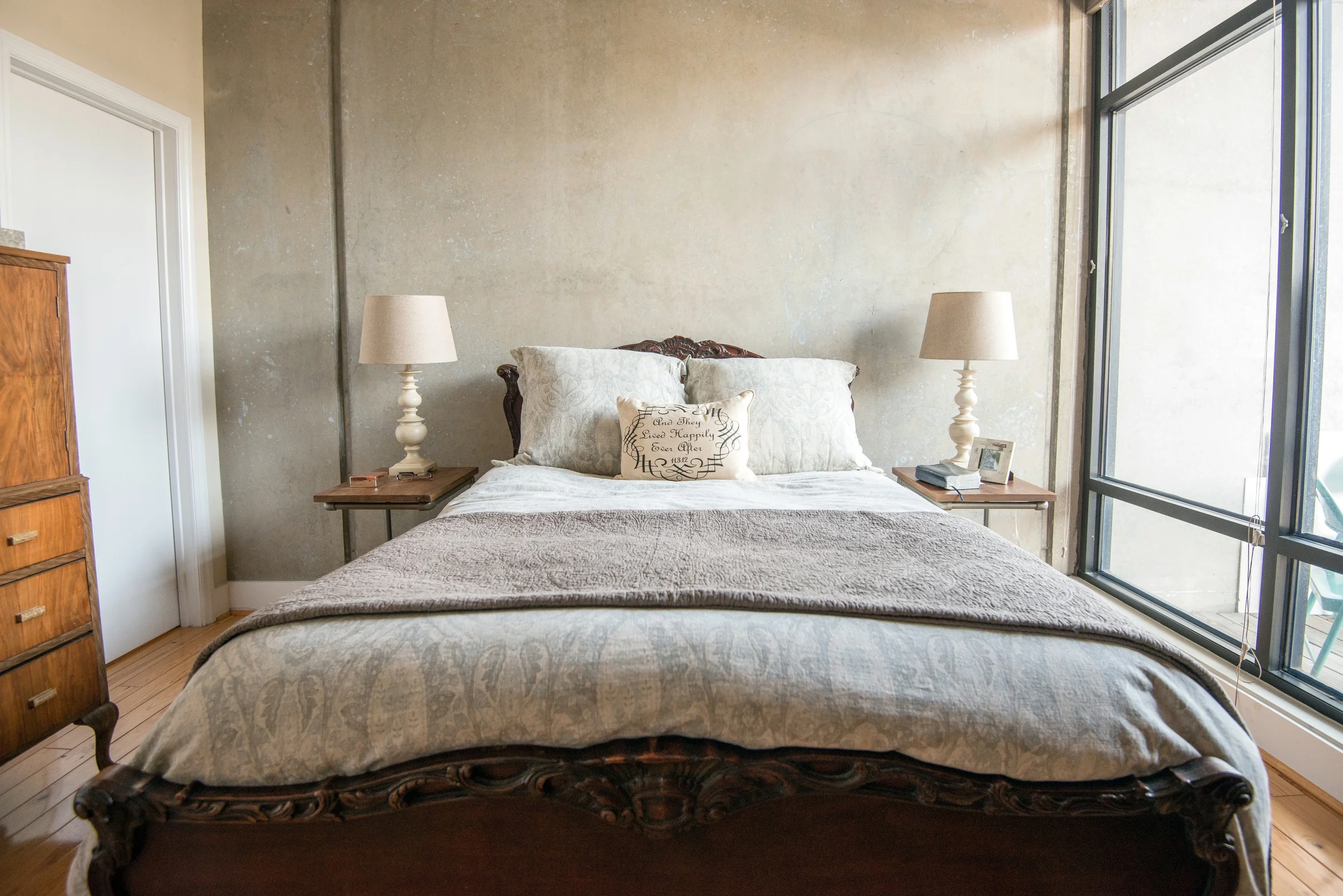 We chose Restoration Hardware to register for bed and bath linens because it was the place where we found our personal styles collided; we both loved this store. We have been so happy with the quality of everything we received from RH and enjoy these pieces so much! Photo by Jacob Blount