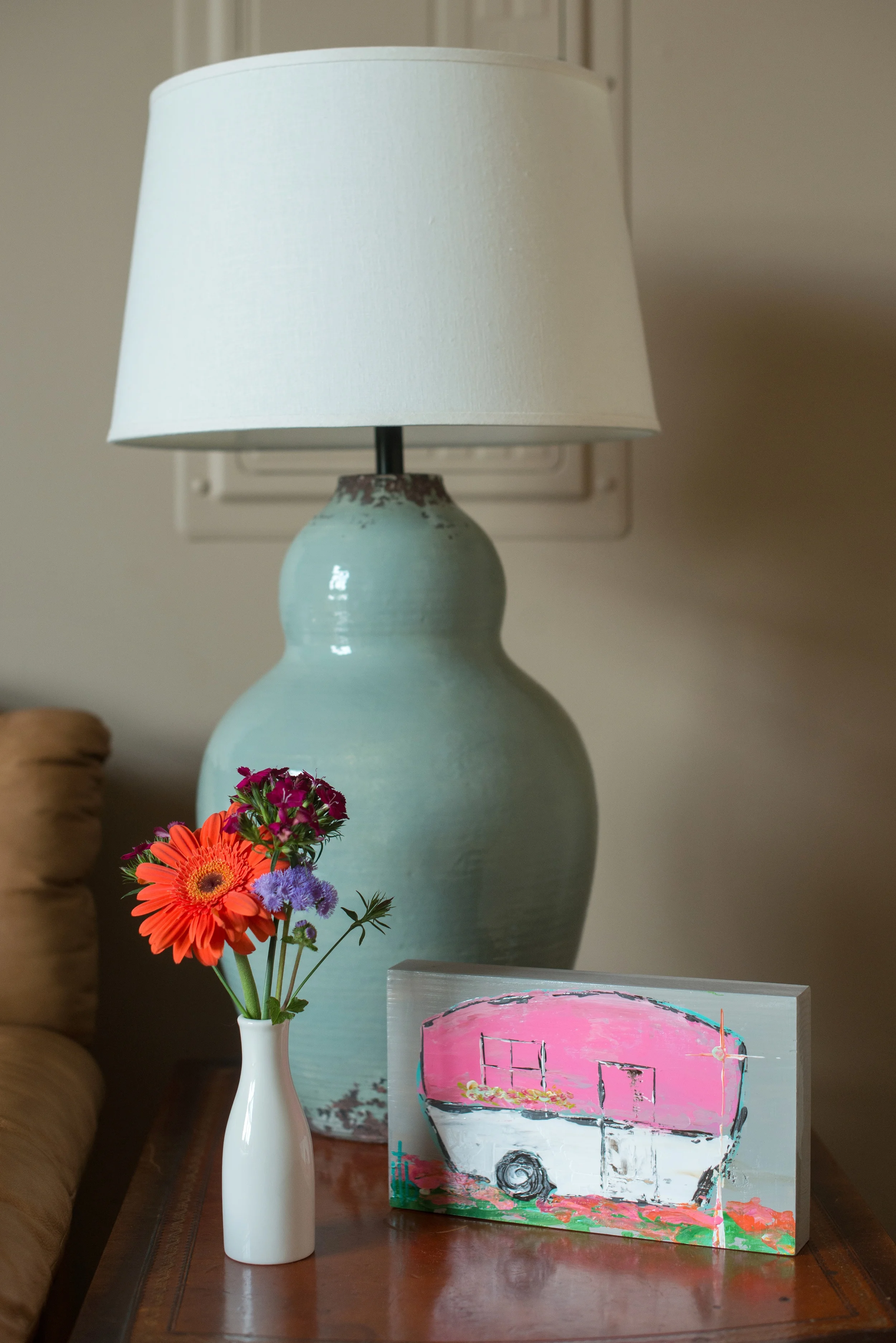 Lamp from Pottery Barn (this came straight off our wedding registry and we love it!)