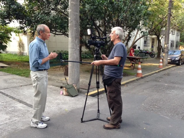Bob Brier interviewed by the Associated Press.JPG