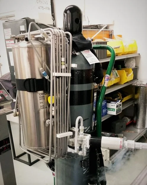 Our 2nd prototype, the 7 liter/2 hour Advanced Cryo Breathing Apparatus (AcryoBA)