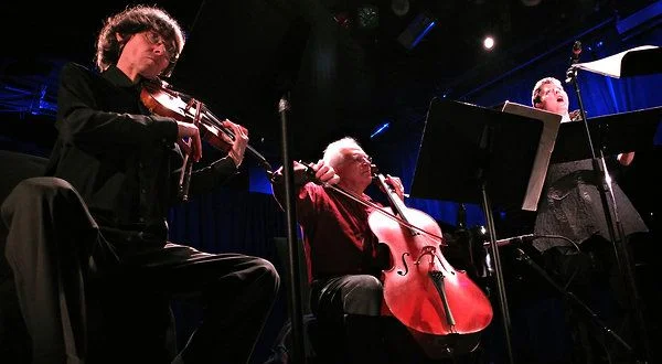 Carter Memorial concert at LPR, with Rolf Schulte & Fred Sherry