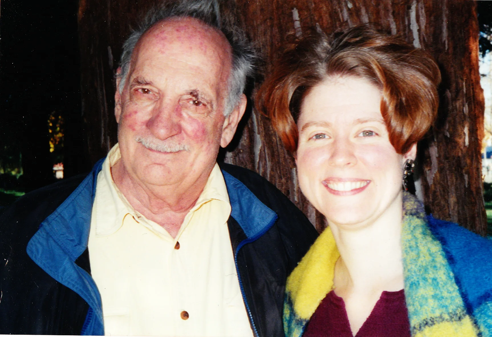 George Crumb & Tony Arnold, following the recording of Madrigals in 2005. photo: Becky Starobin