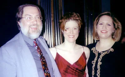 composer William Averitt, TA, conductor Elizabeth Schulze in 2003