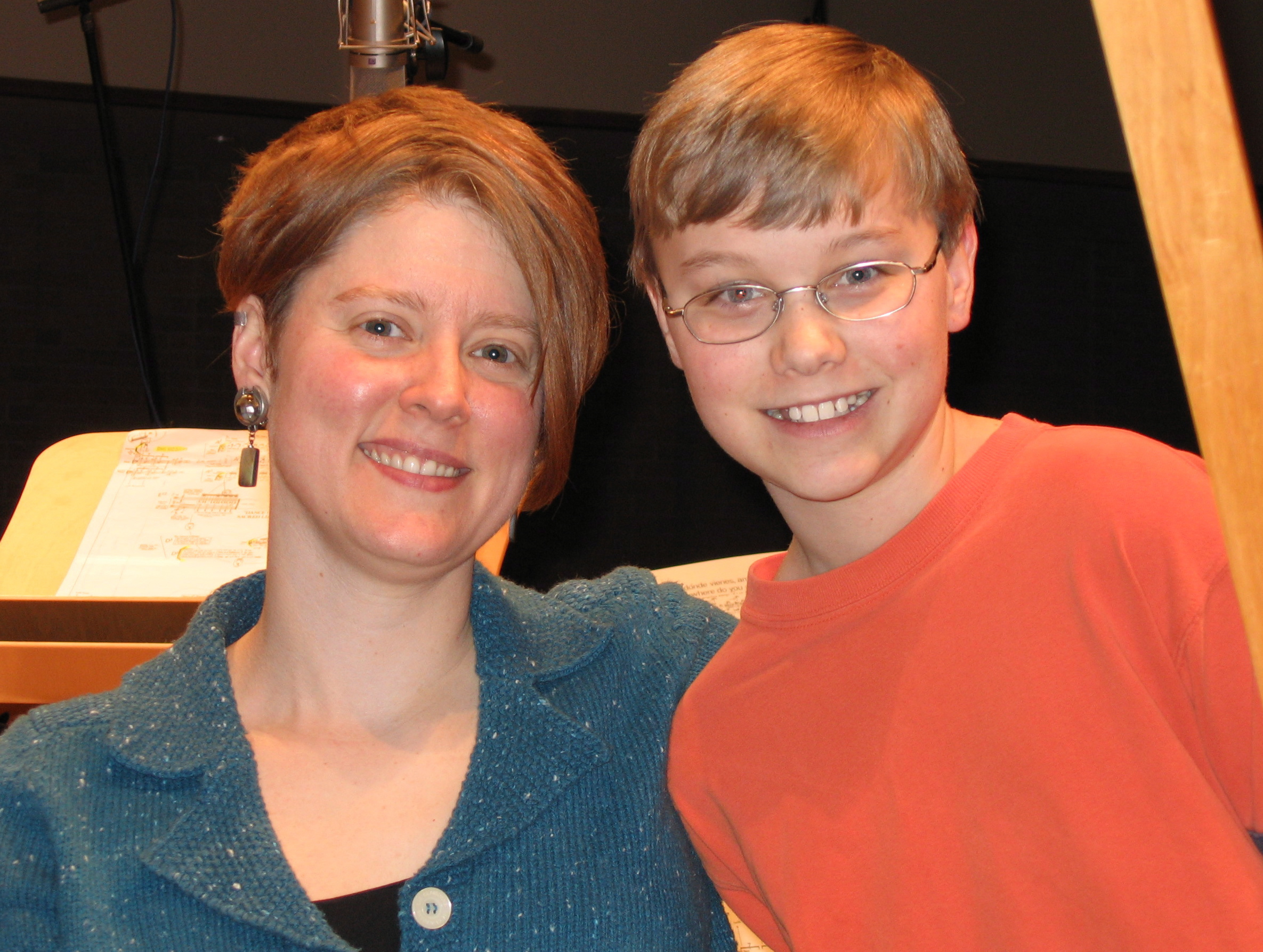 with Justin Murray after recording Ancient Voices of Children