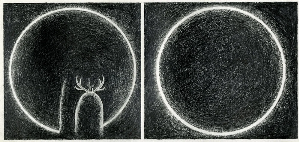  8"x16", pencil on paper, 2012  Entrance/Exit is the (New Telant) winner of AOI Illustration Awards in Books category. 