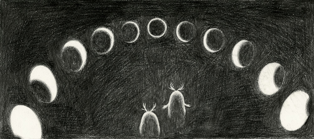  8"x16", pencil on paper, 2012  Entrance/Exit is the (New Telant) winner of AOI Illustration Awards in Books category. 