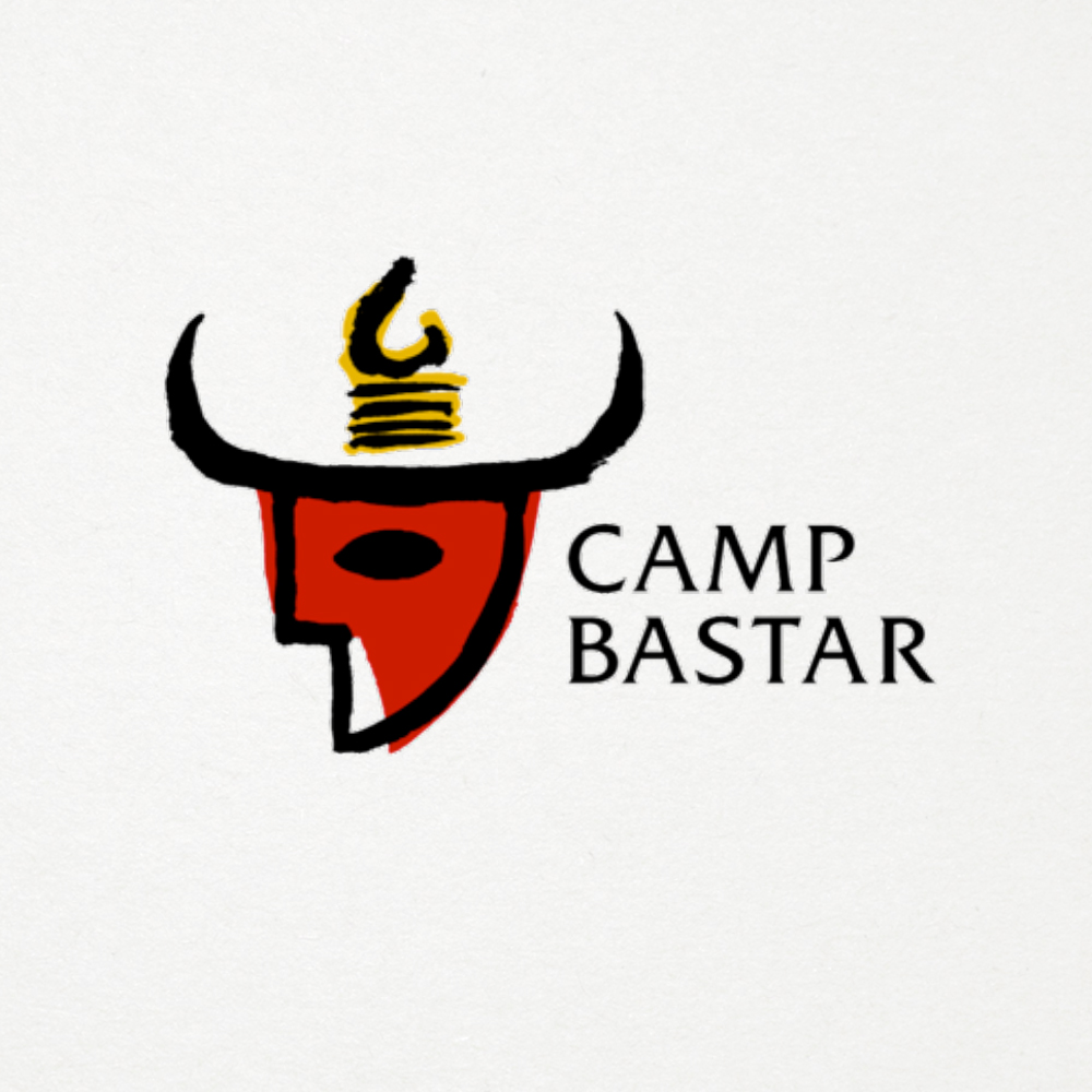 Logo design for a tourism camp set up at Bastar, Chattisgarh. The logo was inspired by the bison heads the tribals use in their festive dance performances and is an integral part of that region