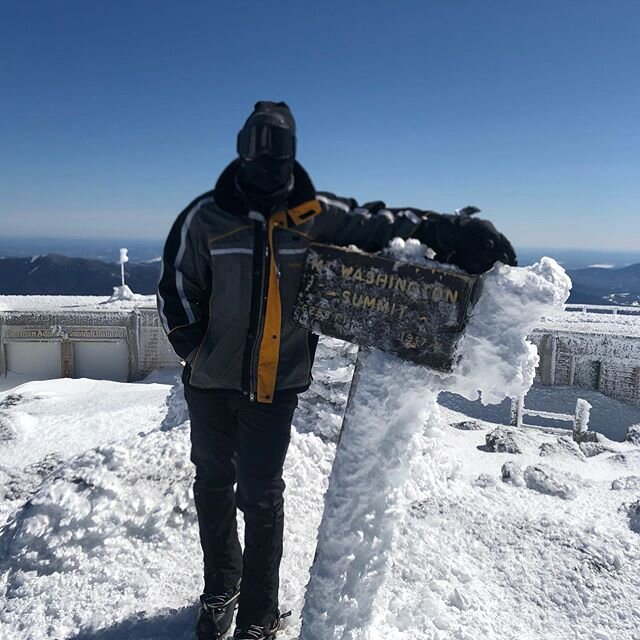 Took #SocialDistancing to a whole new level this weekend. 6,288 feet to the summit of Mount Washington to be exact. Sunshine, -35 degree temps, and 50 mph winds are about the best possible conditions this time of year. Thanks to @northridgemountaingu
