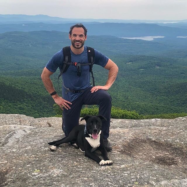 Nice little hike with @murph.the.good.boy featuring three summits, lots of bugs, and a few miles of bushwhacking. Great day, just missed @kelsey_kraus1. #Hiking #NewHampshire #Outside #mtcardigan #mtgilmore #mtcrane #Takeahike #HikeNH #puppy #MurphTh