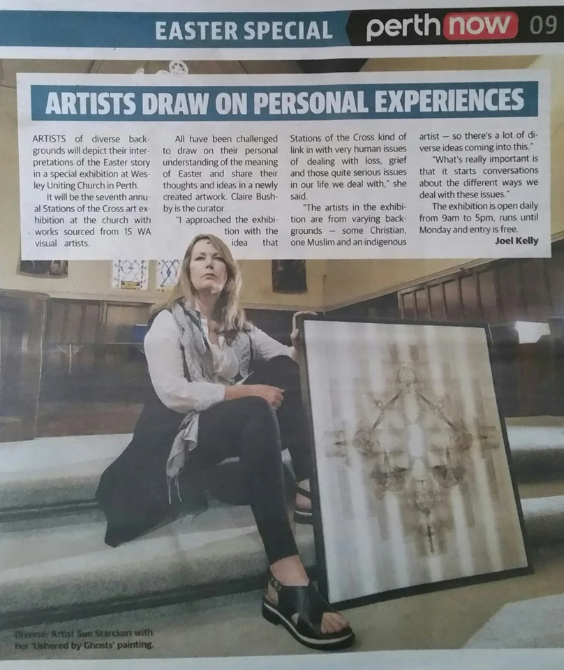 Perth Now, Wednesday 23rd March 2016, pg.9. Exhibition: Stations of the Cross 2016 .