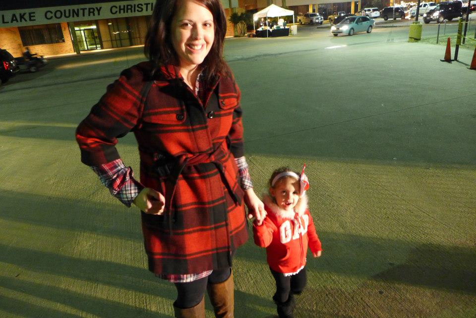 We had to bribe her when it was time to leave and drove all around to see Christmas lights! 