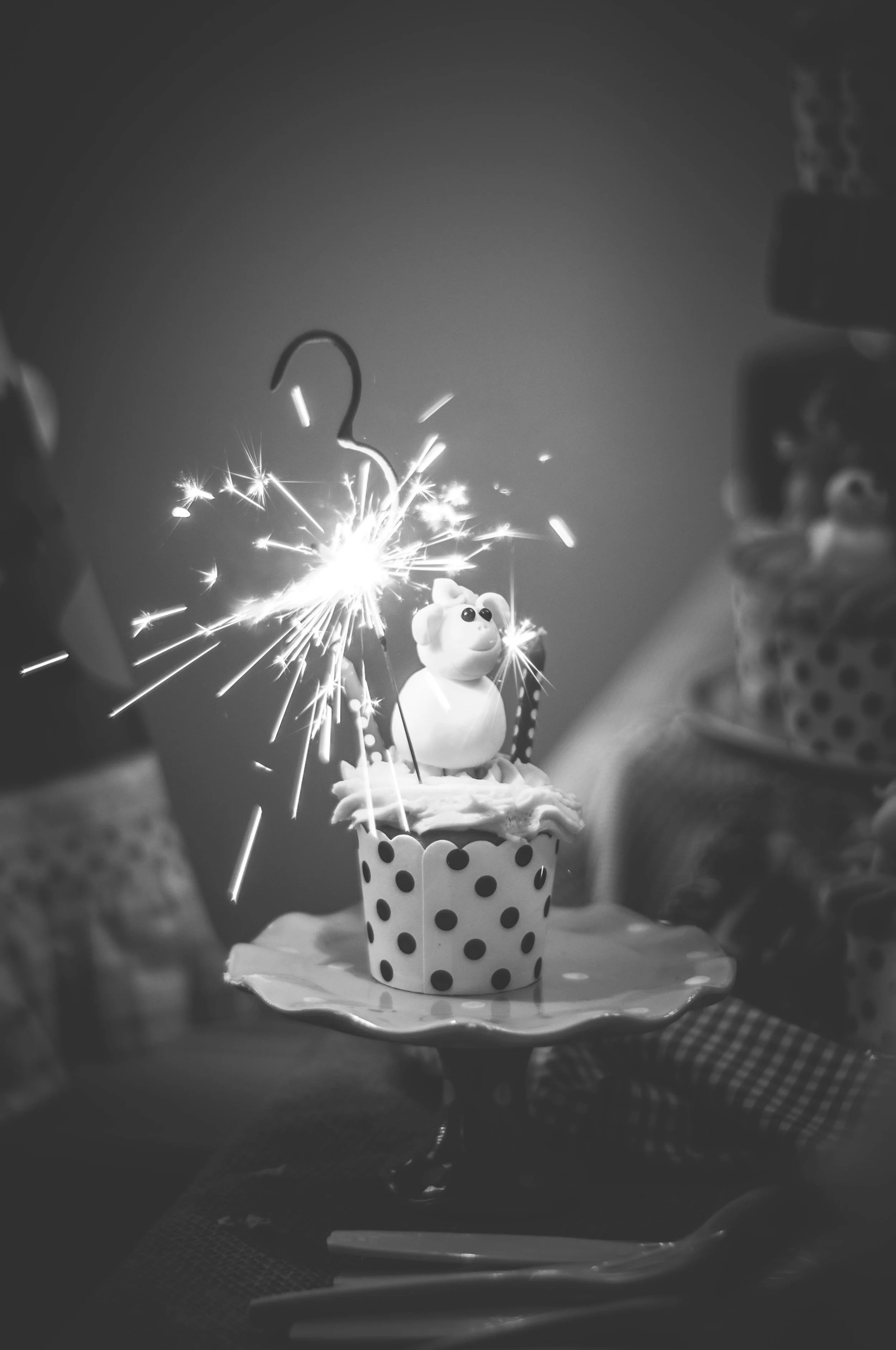 We LOVE our sparkler number candles! 