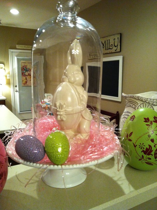 Cake are a great way to elevate a piece underneath a cloche! 