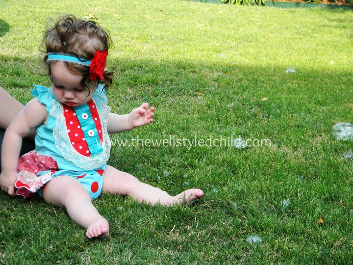 A little flashback...only five months old in this adorable number created by my friend Becca Caney at Darling Deuce Designs! 