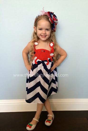 I thought I had Mud Pie completely out of my system and then stumbled upon this dress two weeks ago. It's hard to see in photos, but the shoulder straps are rope-- super cute detail! Shoes are Mini Melissa, headband is Persnickety. 