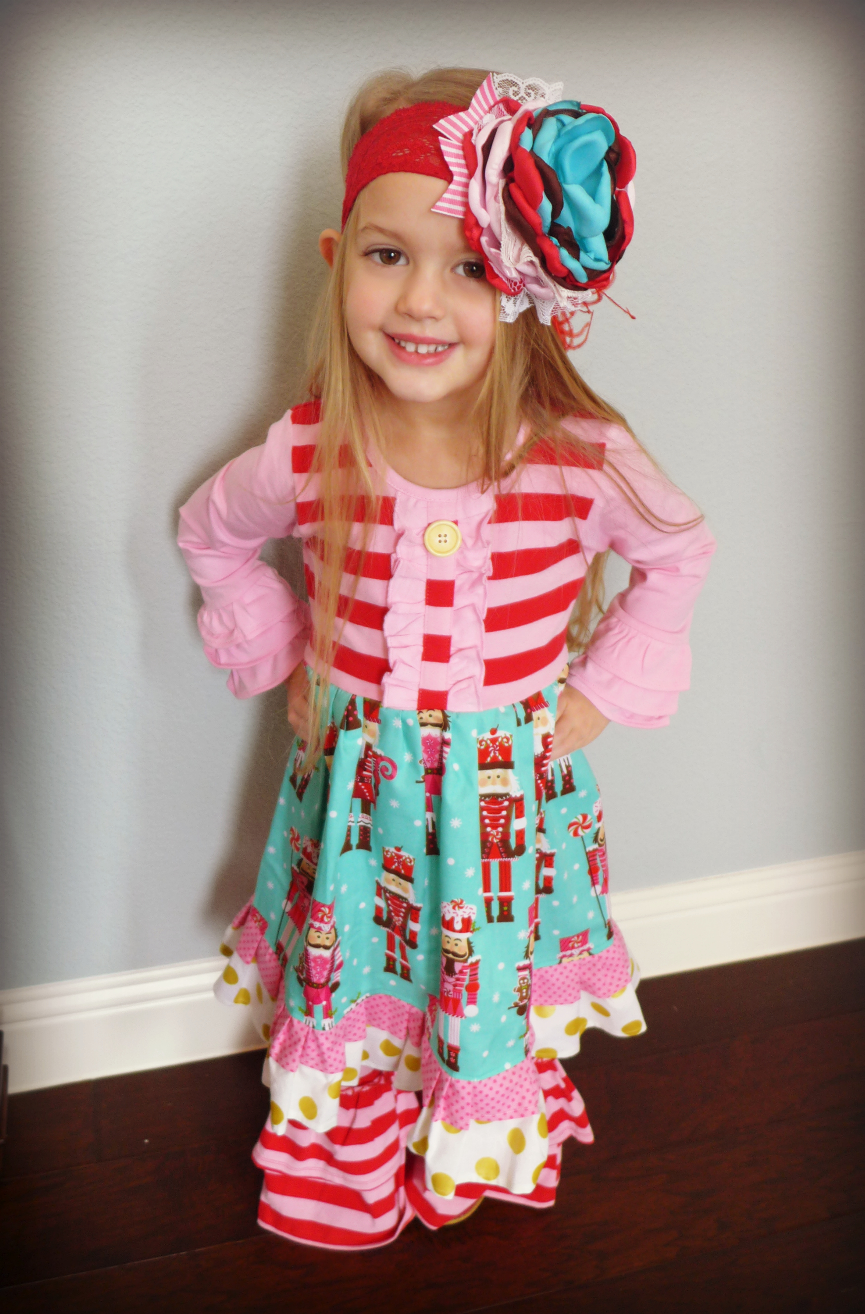 Custom Headband by Appelilly Couture, Nutcracker Outfit from MOMI Boutique 
