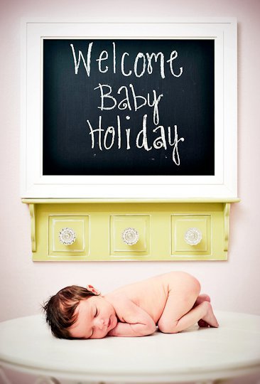 Holiday at six days old 