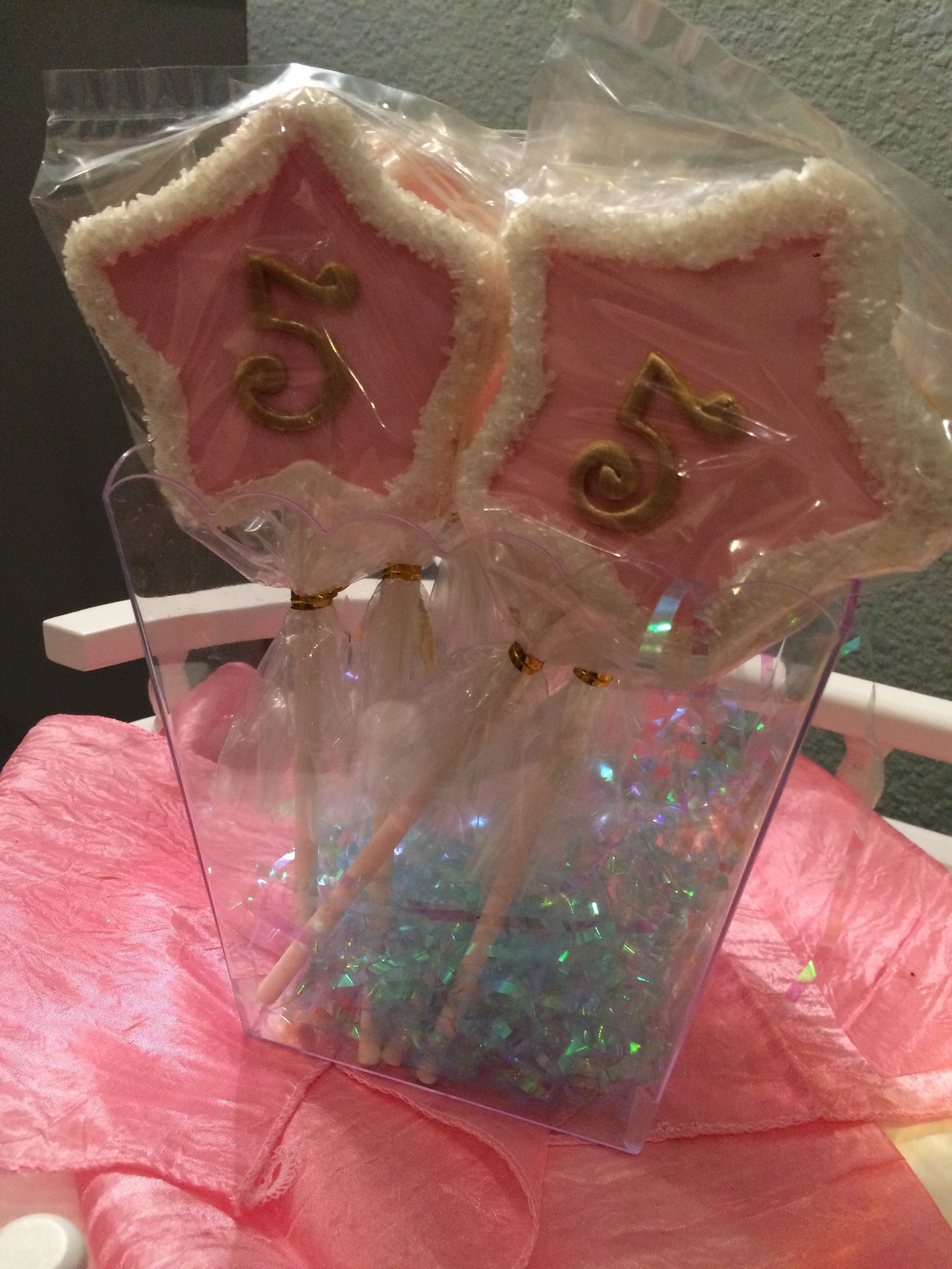 These #5 Fairy Wand Cookies were at each place setting for the girls to take, also made by It's A Mary Cake! 