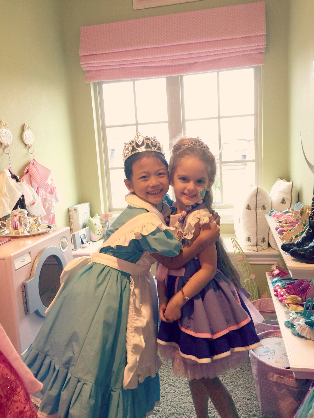 Lots of play time afterwards! Holiday and her sweet friend Alyssa 