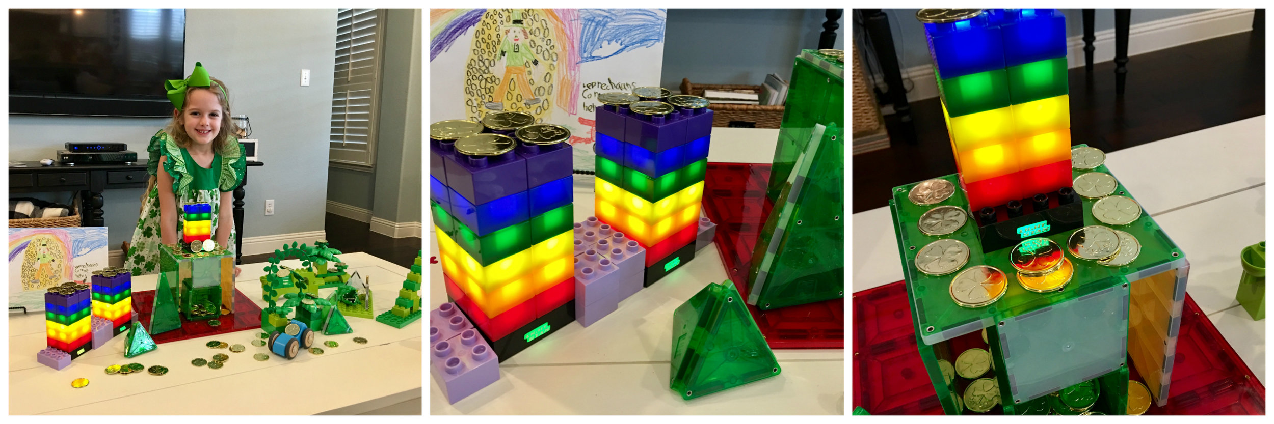 Holiday used her Light Stax to make rainbows for her leprechaun trap on St. Patrick's Day! 