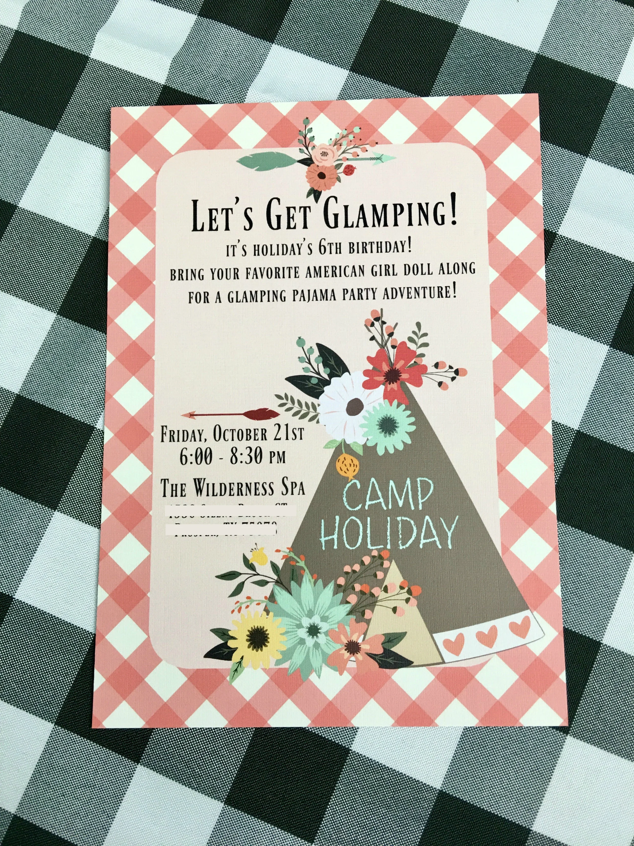 Party invitations! I created all of the invitations and stationary for Holiday's parties. 