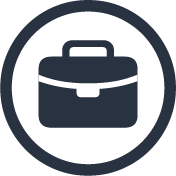 Icon of a steaming cup of coffee or tea inside a circle