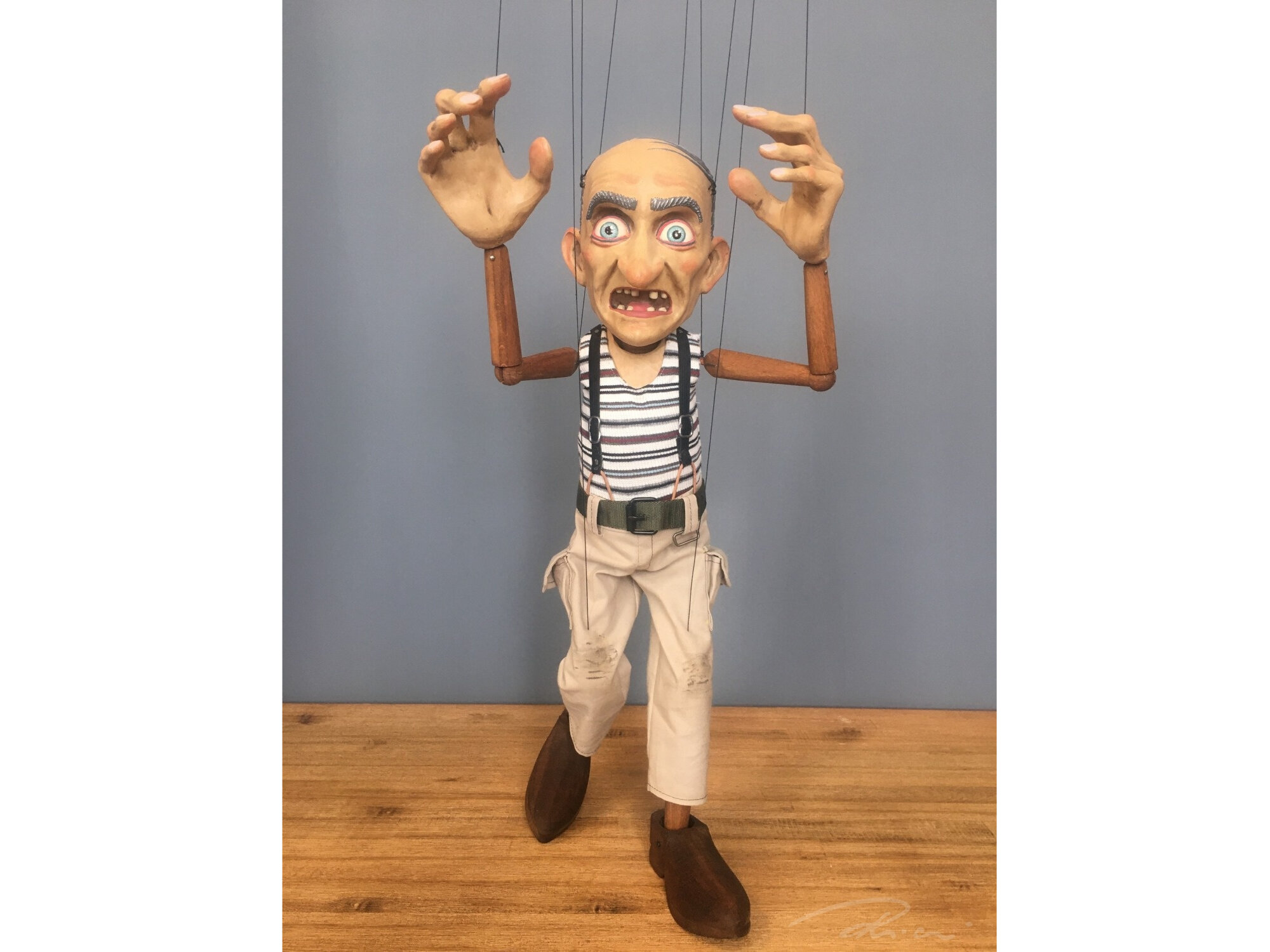 Grumpy old man puppet