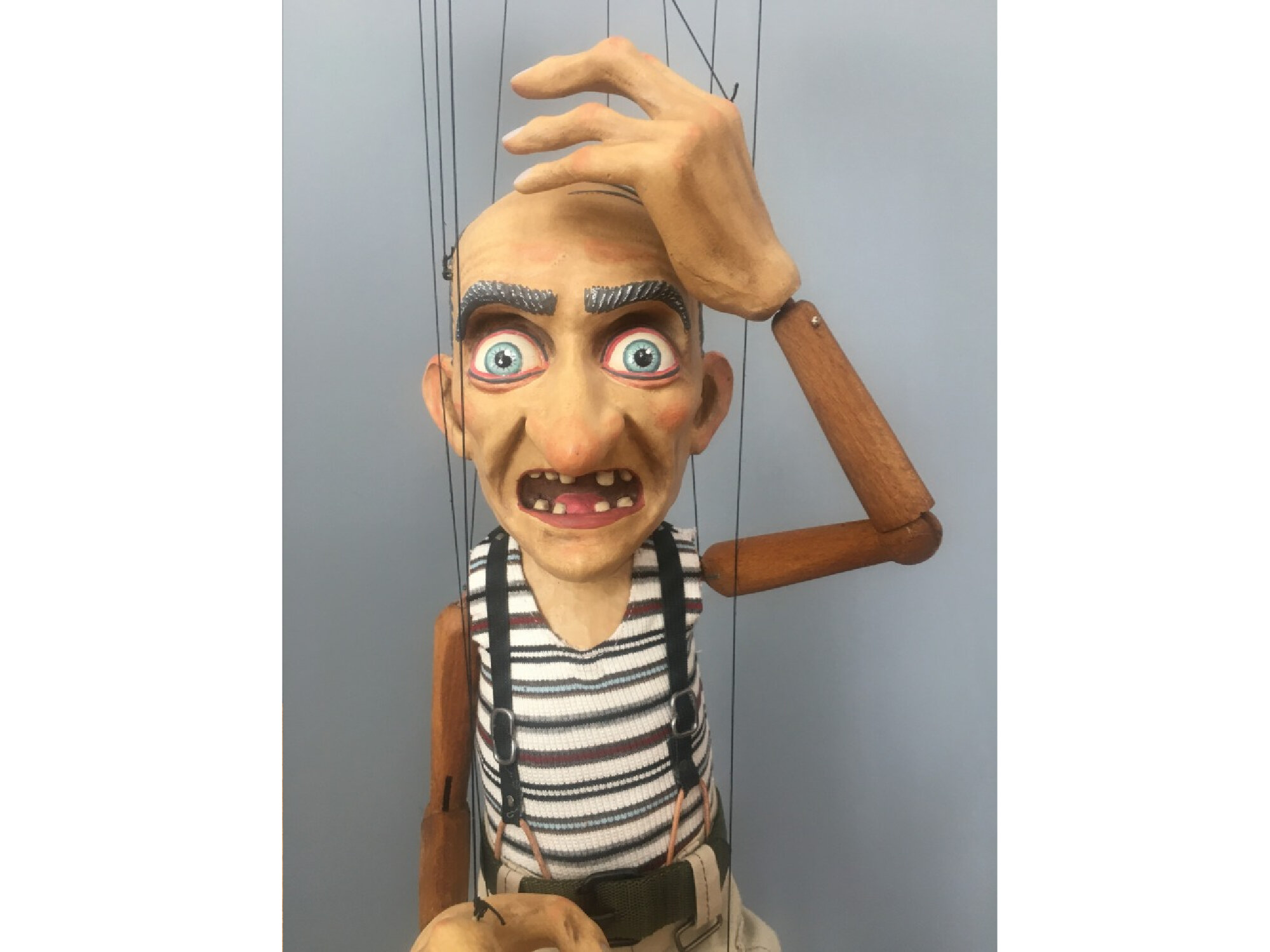 Grumpy old man puppet