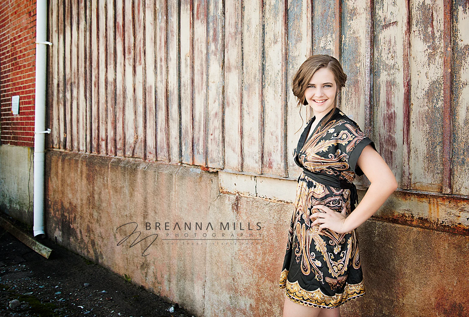 Johnson City, TN Senior and Model photographer, Breanna Mills Photography captures this high school senior, model in downtown Johnson City, TN 