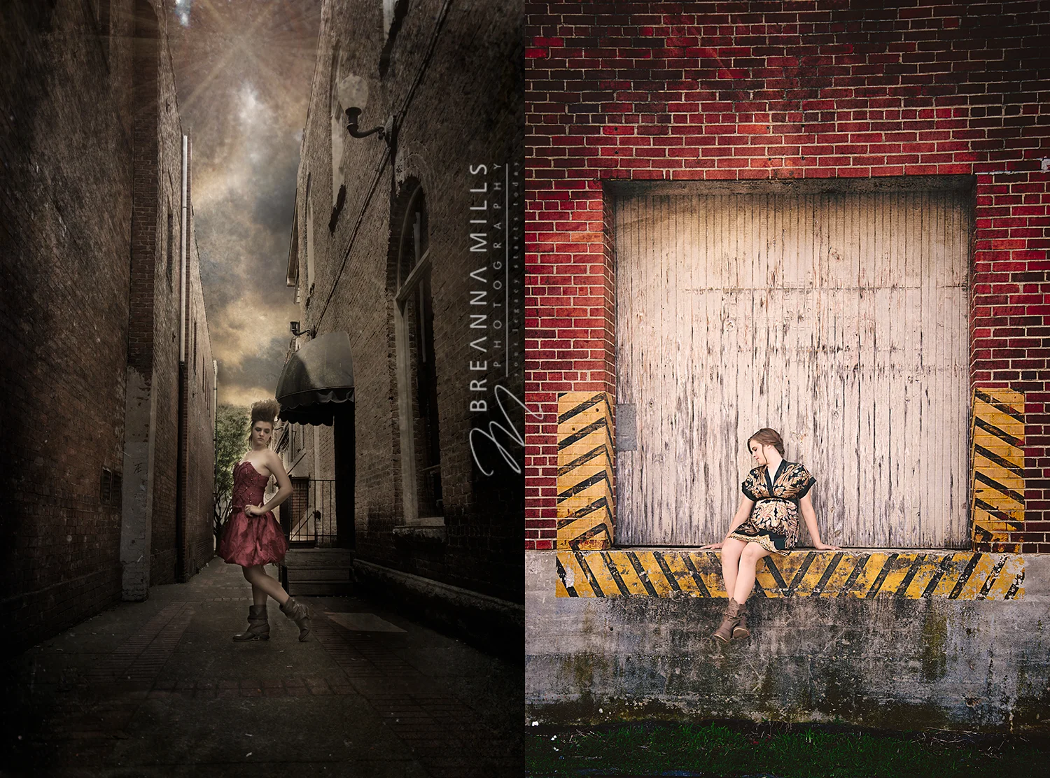  Johnson City, TN Senior and Model photographer, Breanna Mills Photography captures this high school senior, model in downtown Johnson City, TN 