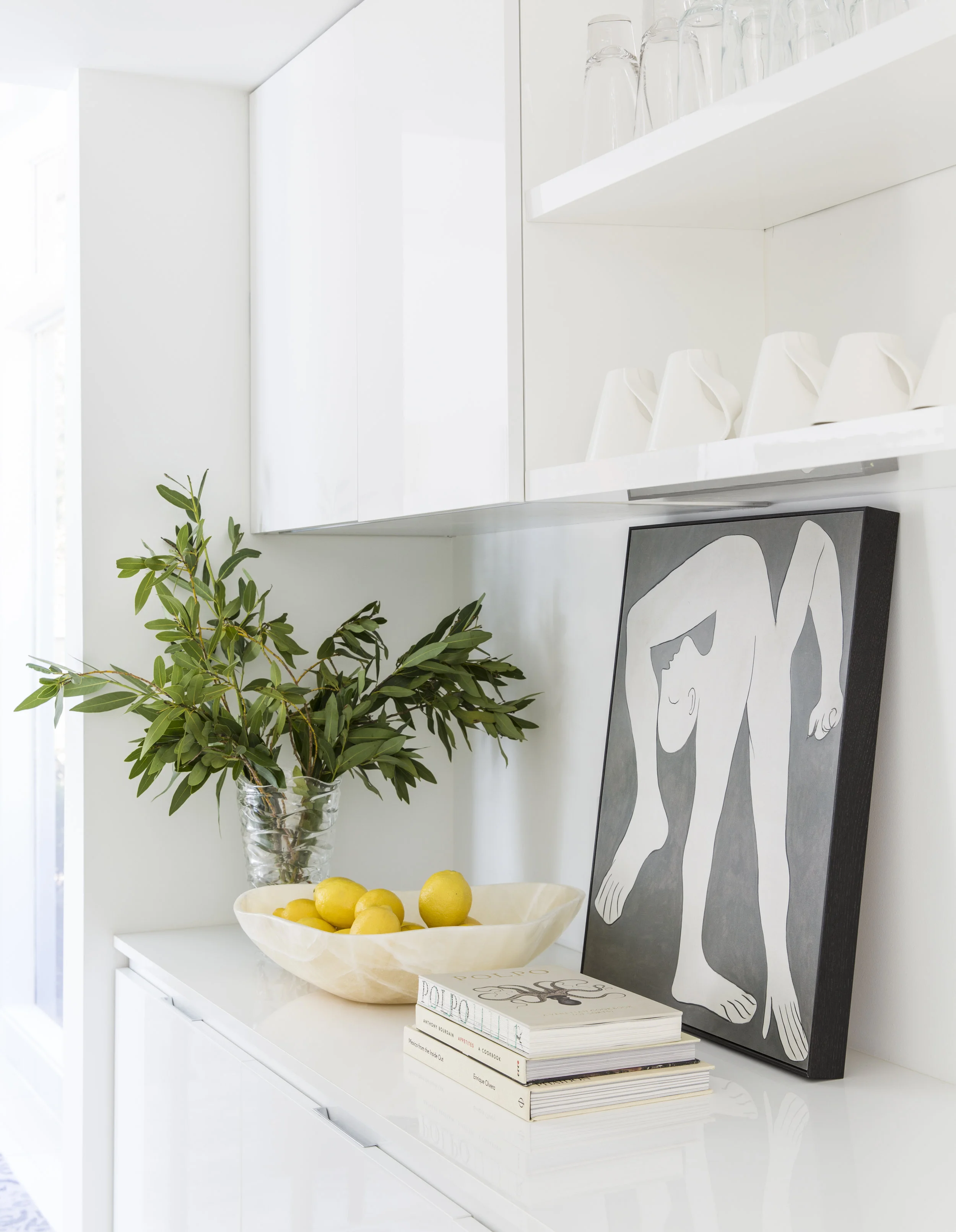 White modern interior design
