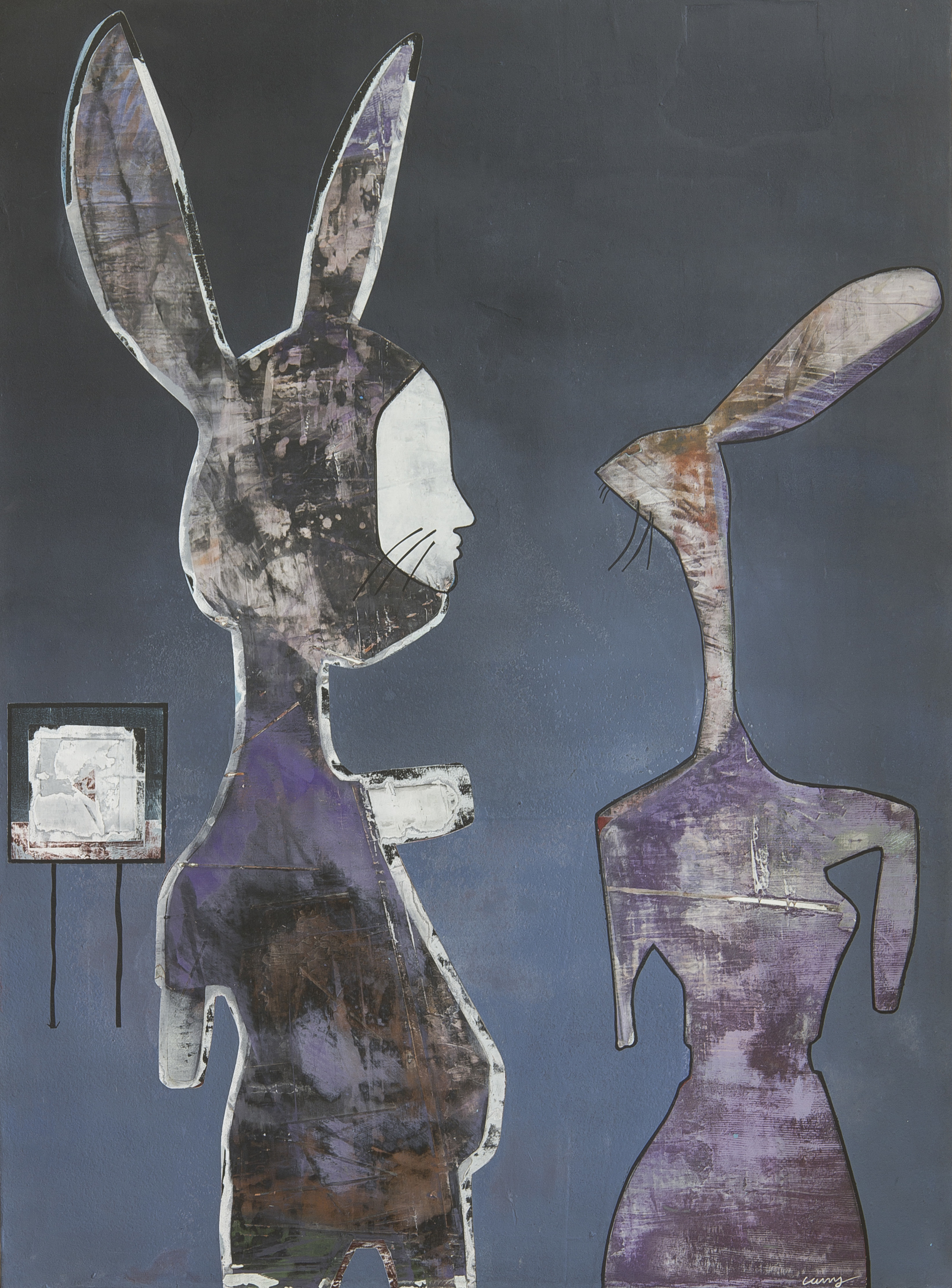  Misleading Rabbit acrylic on canvas 46 x 34 inches 2012  unavailable   