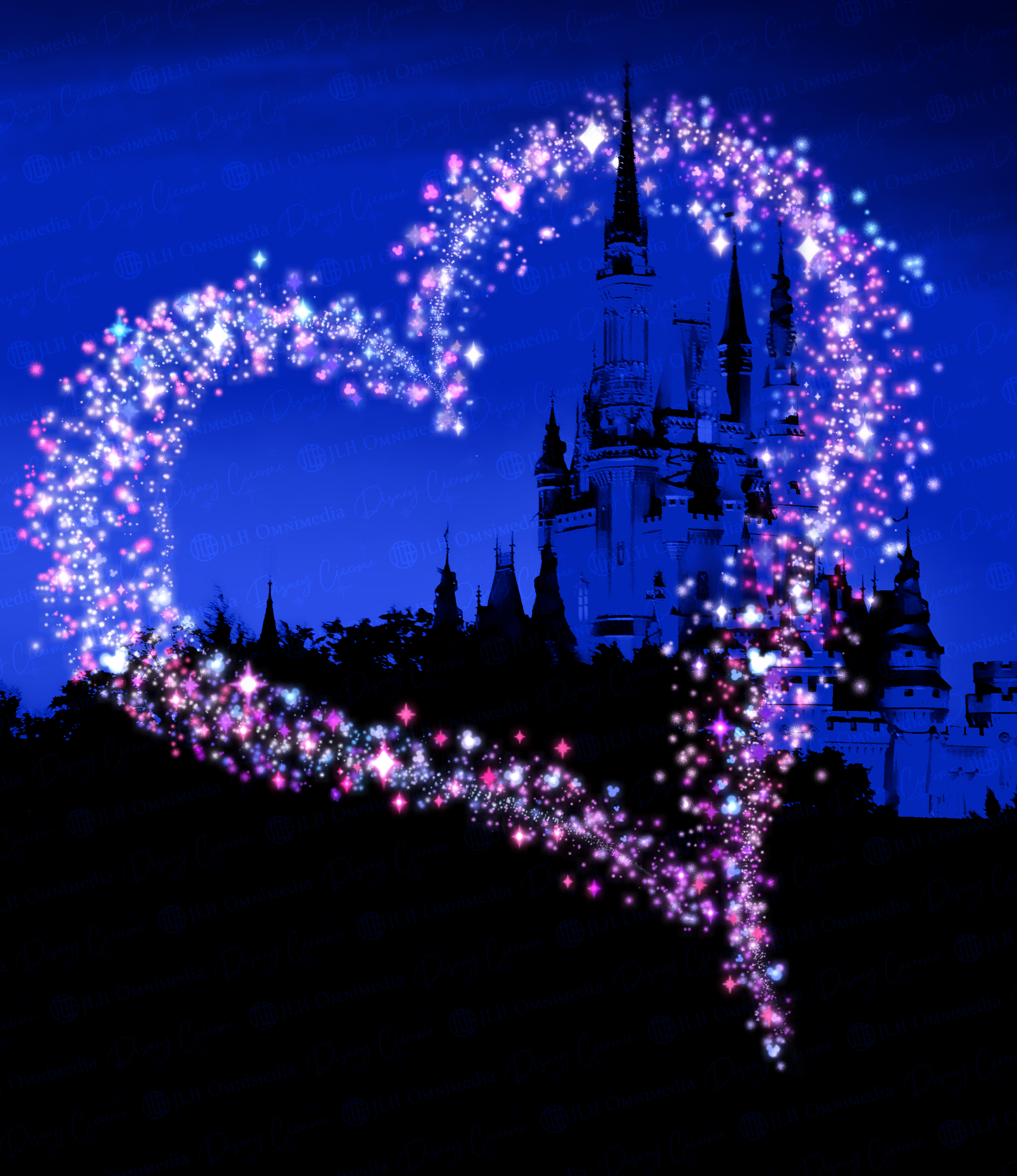  My second pass at a particle heart. This time  I went with a more ethereal look created entirely in Photoshop with custom created scatter brushes inspired by Kate’s Disney Cicerone logo.  