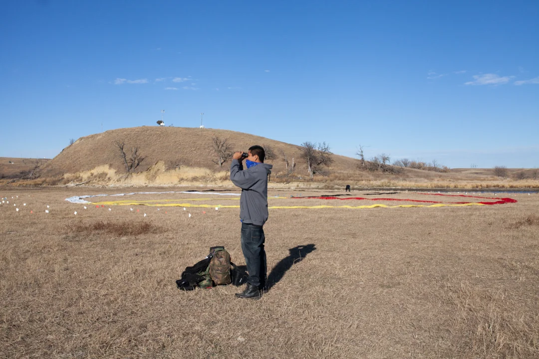 Lookout. Oceti Sakowin camp, North Dakota. November 2016