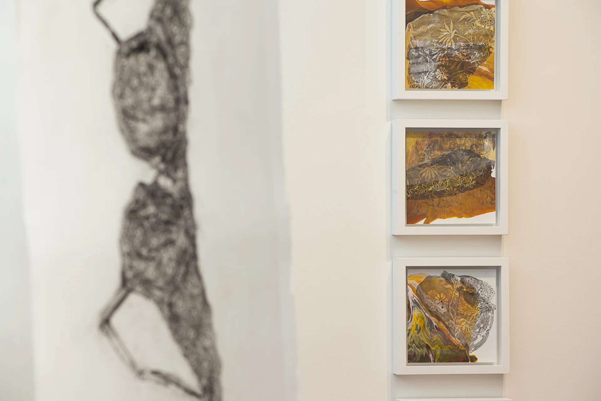 Left: Irene Carvajal, Right: Rea Lynn de Guzman, Fabric Fragments Detail, 2016