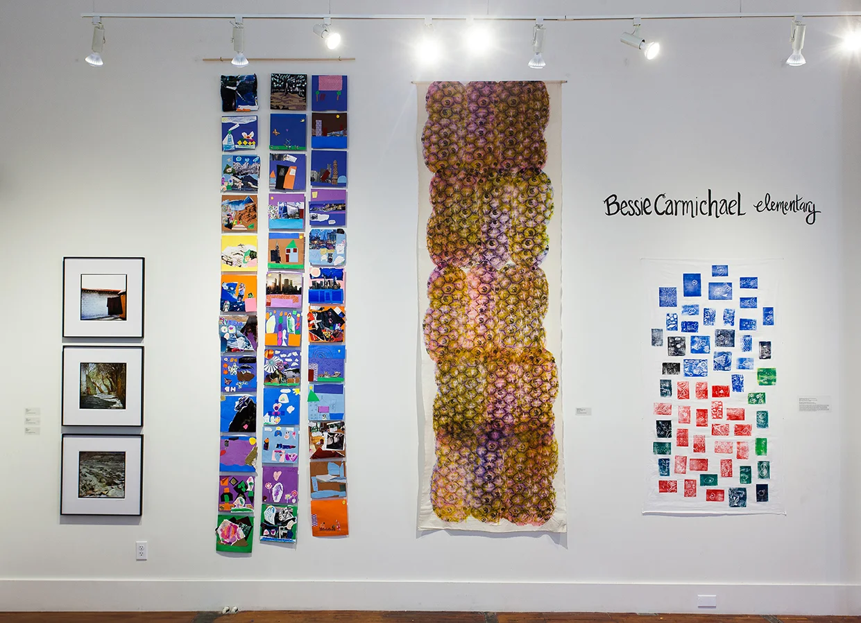 Left to right: Eda Li, Artwork by K-1st Grade Students, Rea Lynn de Guzman, Artwork by K-1st Grade Students