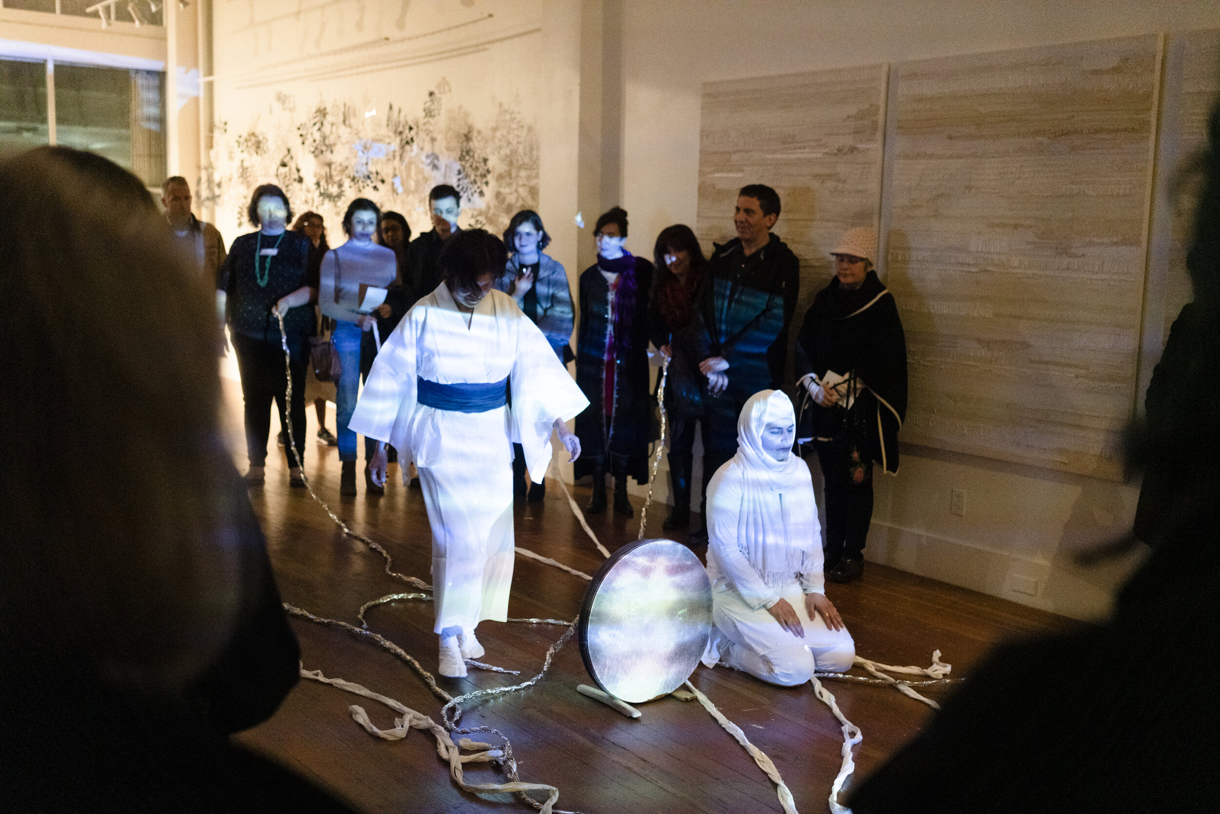   Takako Matoba &amp; Minoosh Zomorodinia  -  Two Rivers , 2019. Performance with projection, 10 minutes 