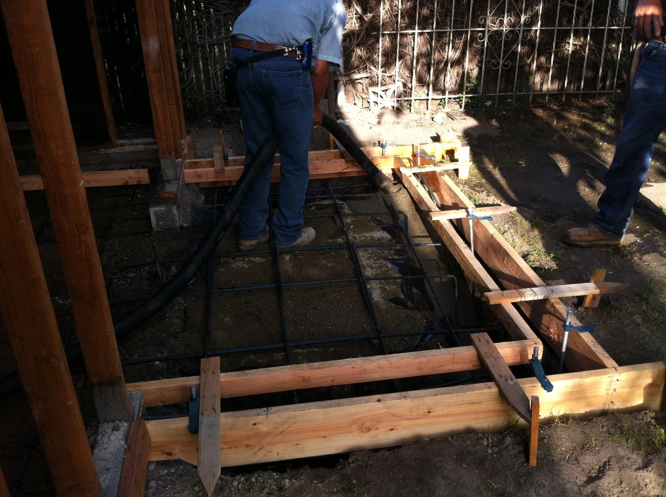Studio Build concrete pour and framing 025.jpg