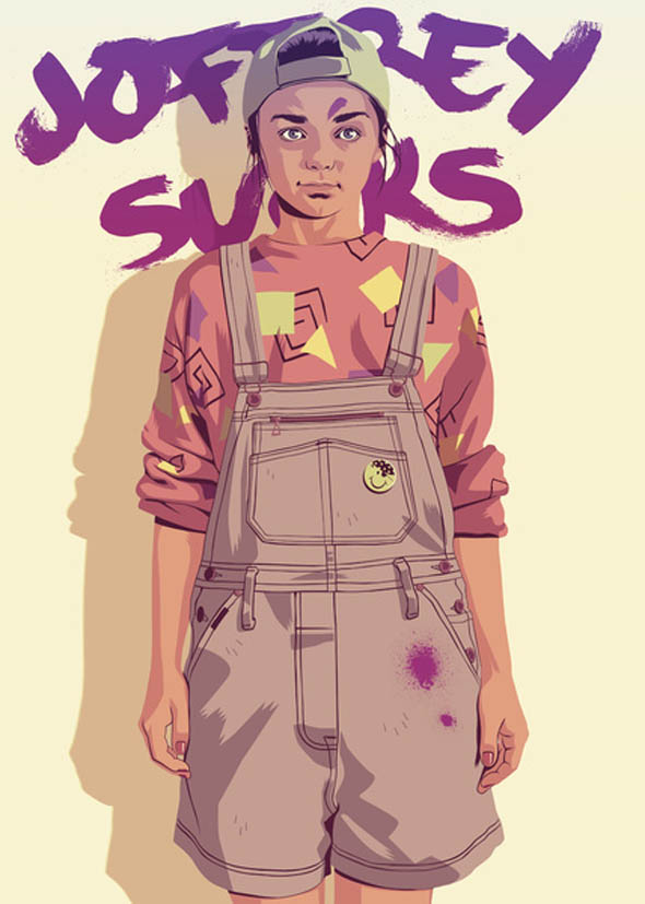 arya-stark-game-of-thrones-grunge