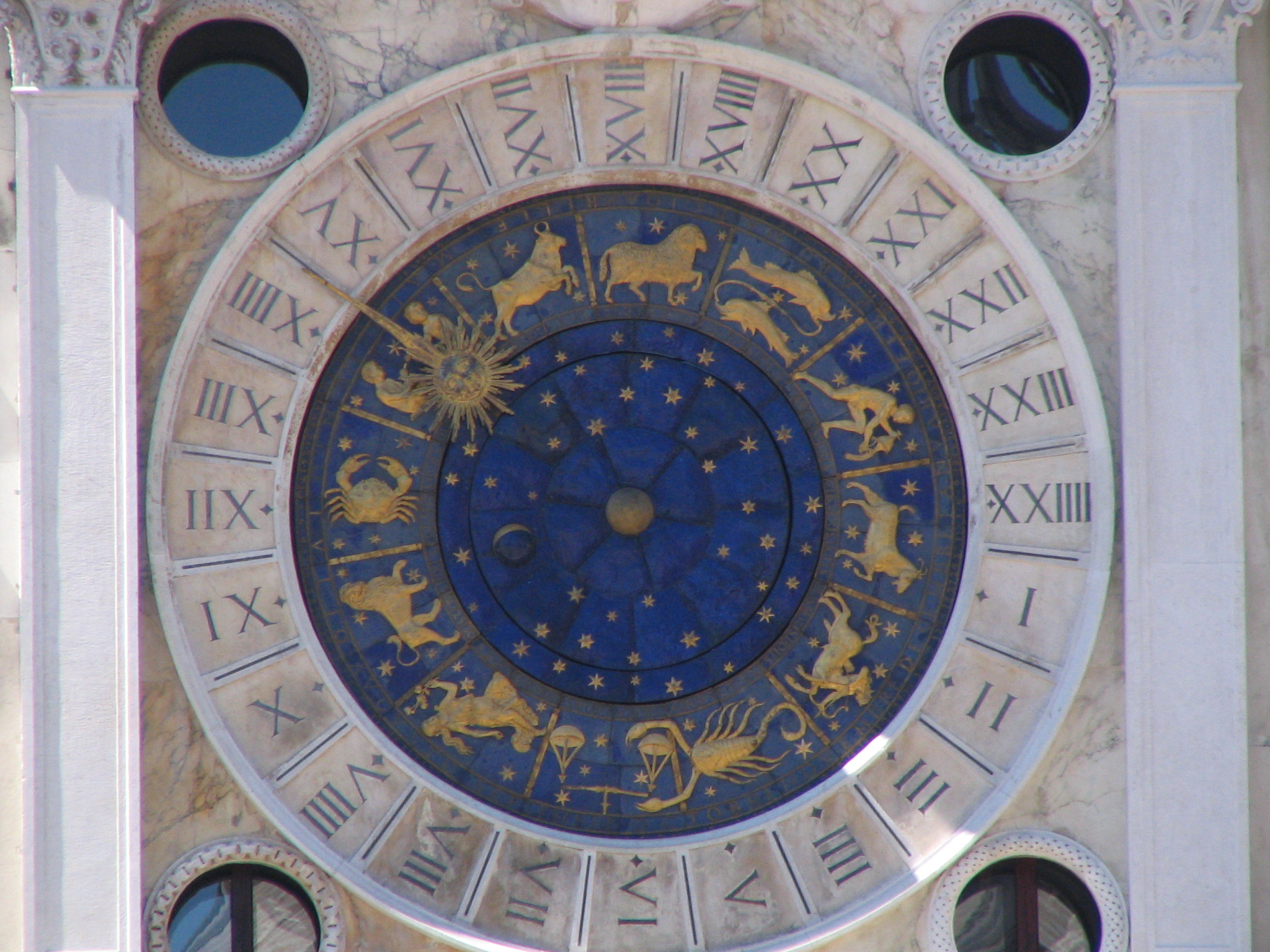 Clock in St. Mark's in Venice